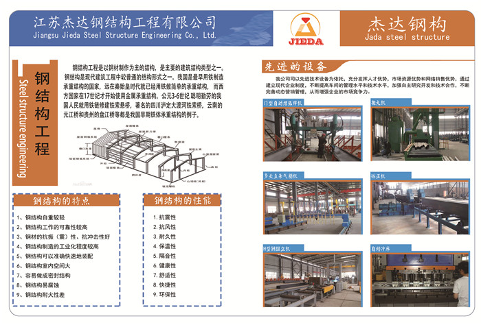 杰達鋼構企業(yè)畫冊 Page5 鋼結構-介紹